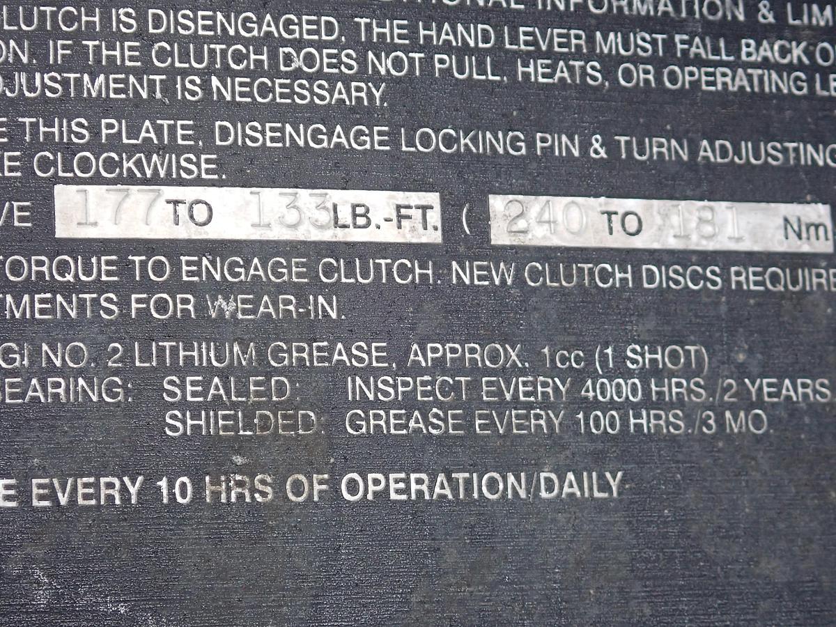 Used 1999 John Deere 4045TF250 Diesel Engine POWER UNIT w/ PTO CLUTCH