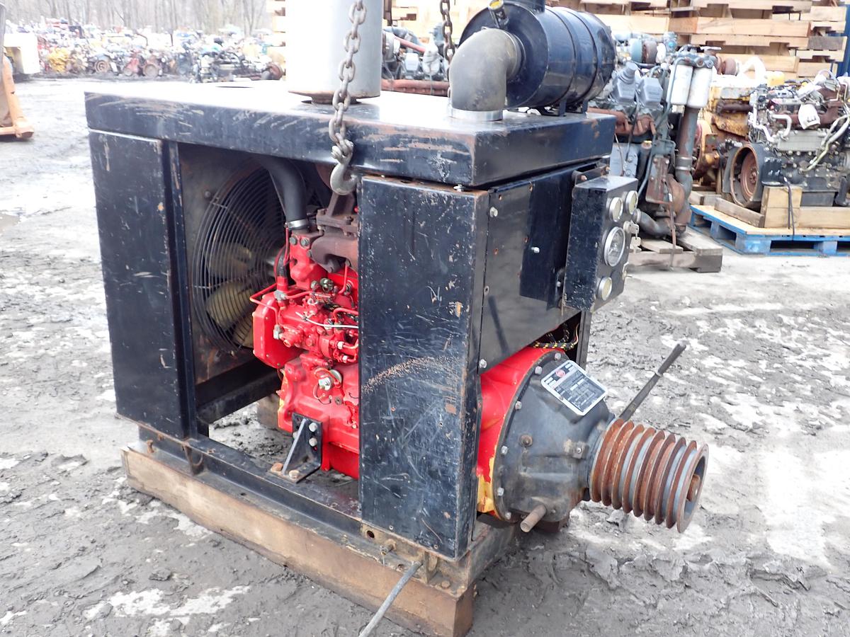 Used 1999 John Deere 4045TF250 Diesel Engine POWER UNIT w/ PTO CLUTCH