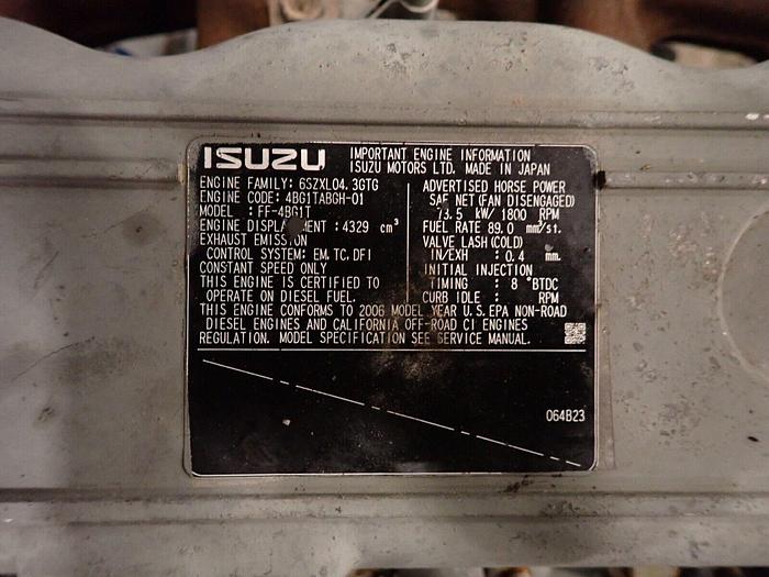 Used Isuzu 4BG1T Turbo Diesel Engine MINT RUNNER! VIDEO! 4BG1 Excavator Generator