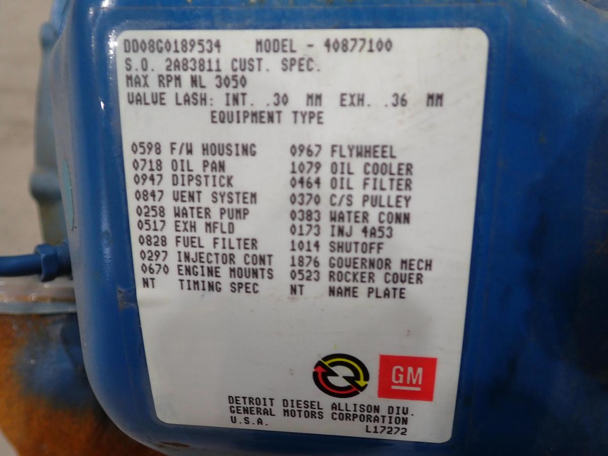 Detroit Diesel 8.2L Engine UNUSED! 8.2 