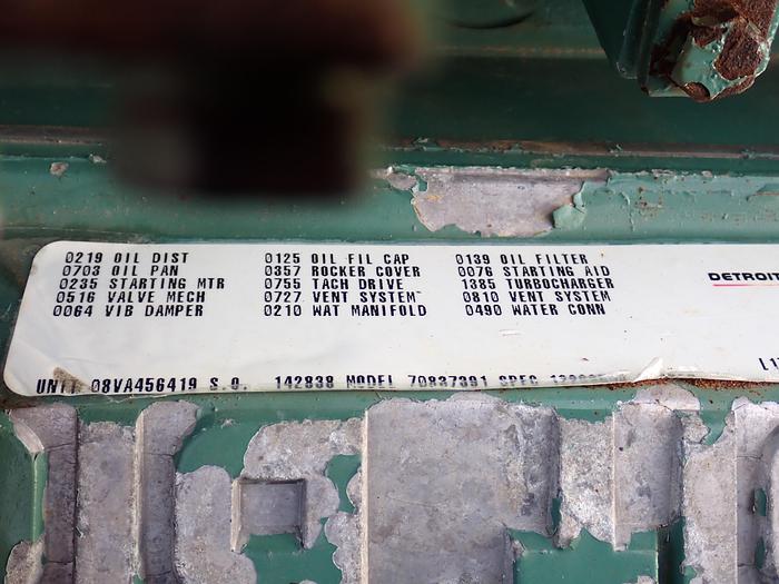 Used Detroit Diesel 8V71T MILITARY