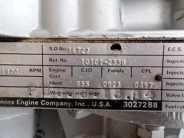 Refurbished 1984 Cummins NTC-240 Small Cam 855 Diesel Engine