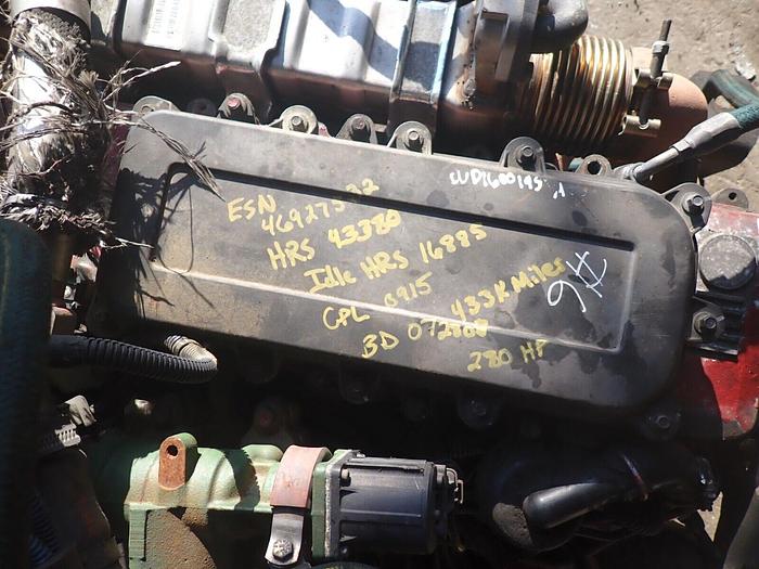 Used 2008 Cummins ISL 280 Turbo Diesel Engine GOOD RUNNER! CPL 915 CM2150 Truck