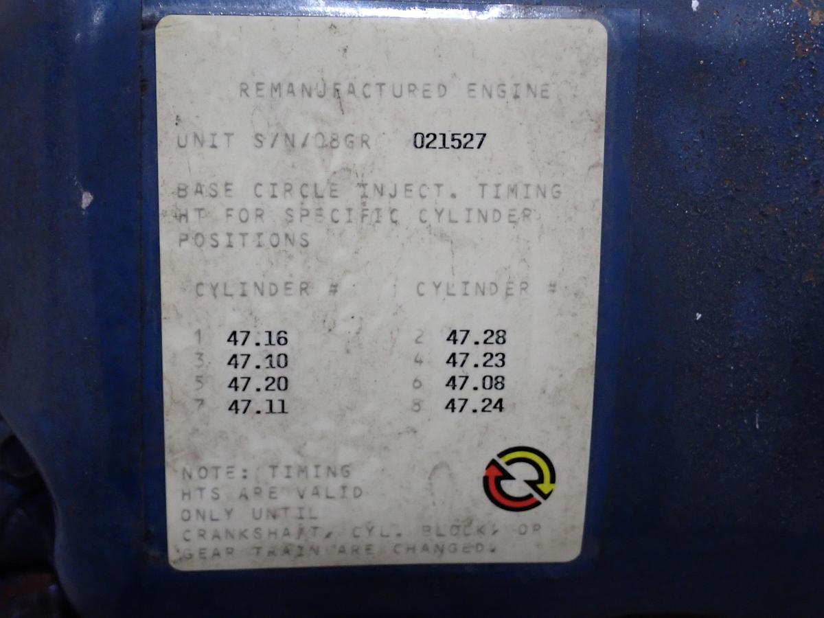 1992 Detroit Diesel 8.2 Liter Engine FACTORY REMAN!