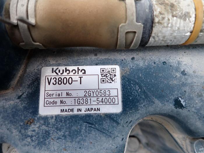Used 2016 Kubota V3800 Common Rail Diesel Engine