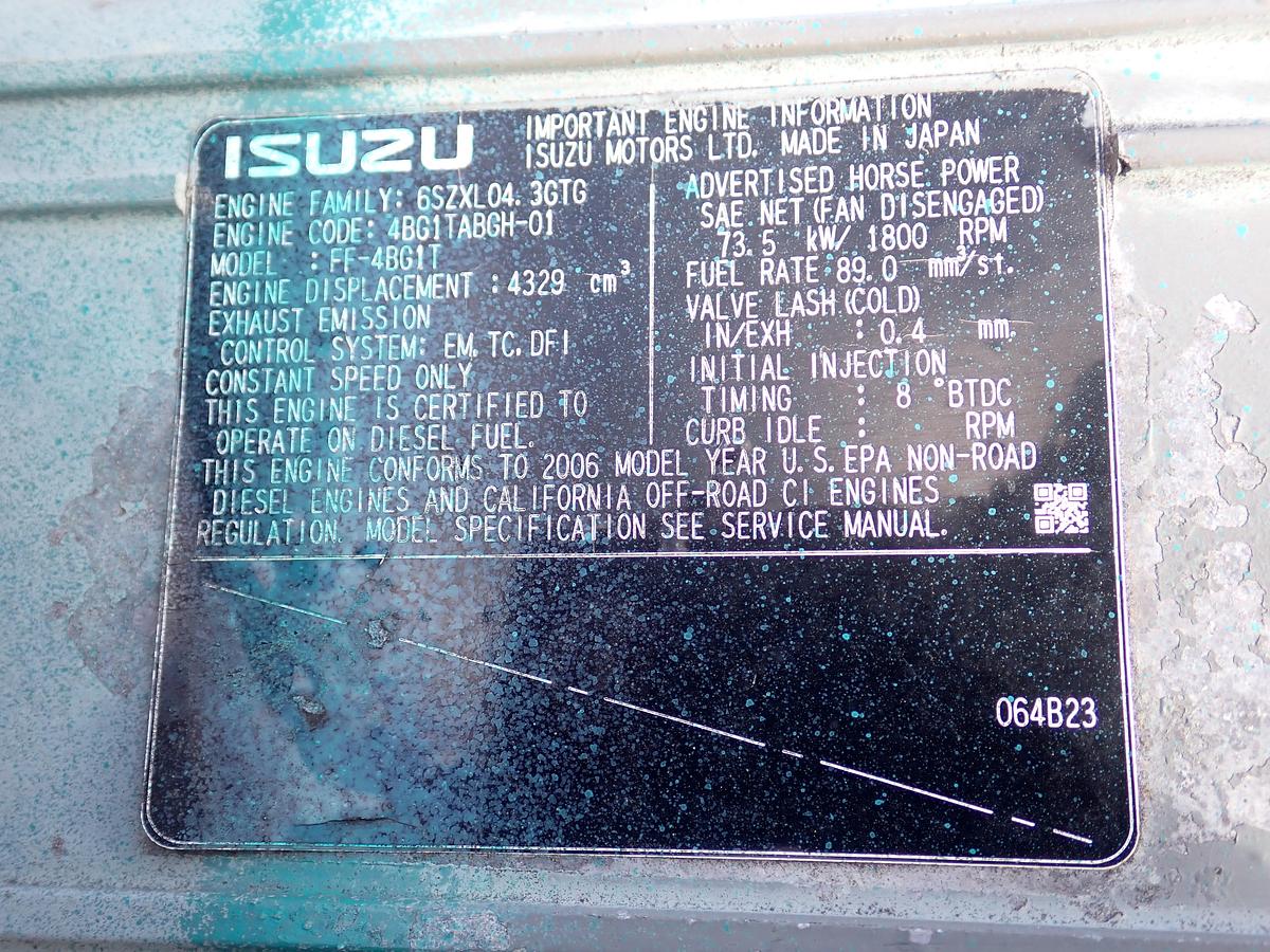 Used 2006 Isuzu 4BG1T Turbo Diesel Engine