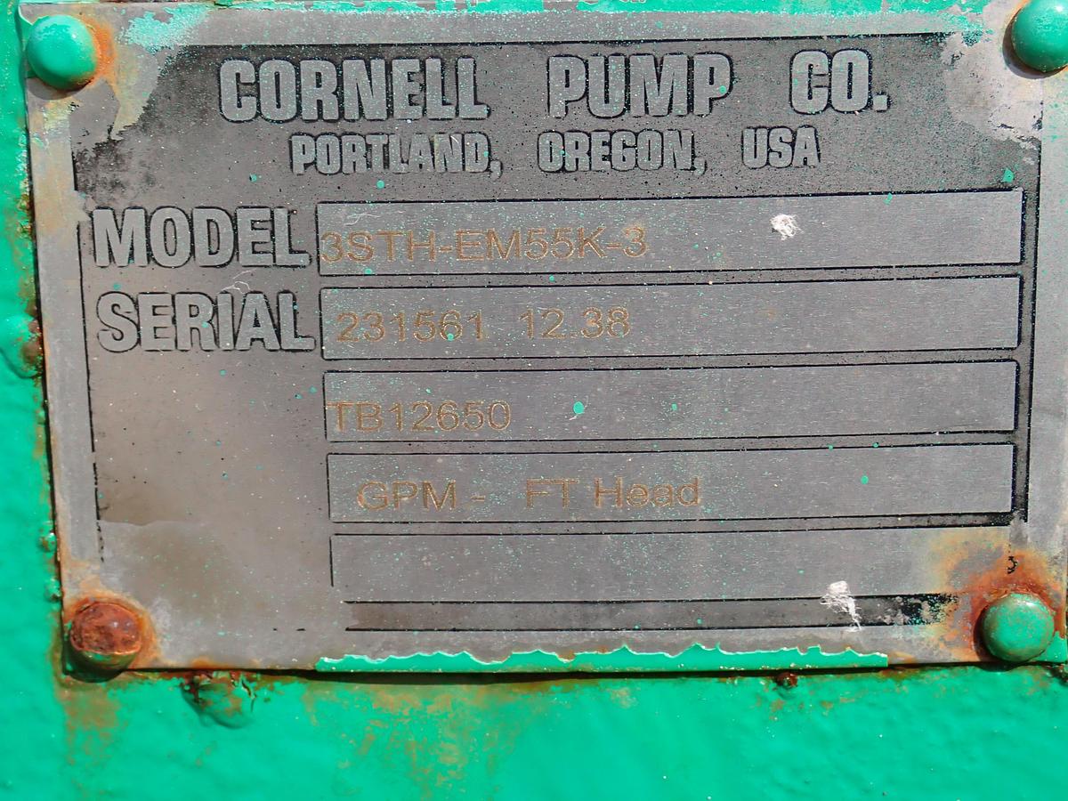 Used 2019 Cornell 3STH 4x3 Water Pump 1043 HOURS!