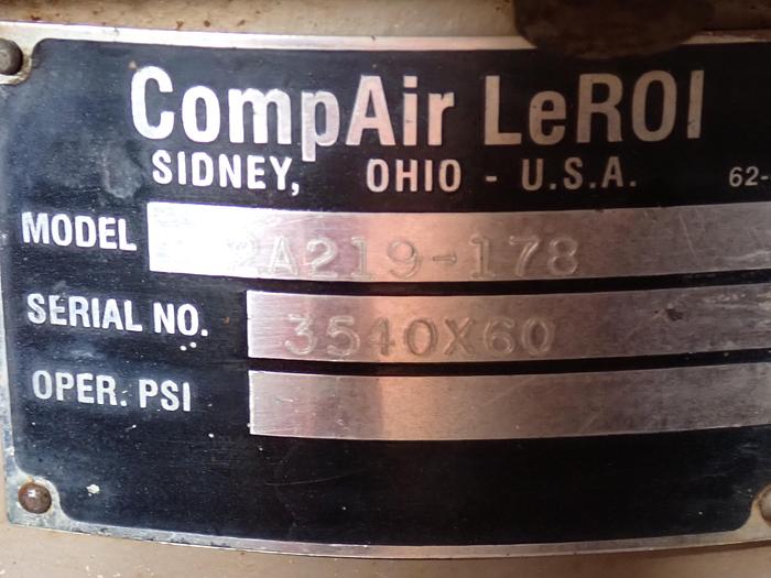 Used 2000 LeRoi Q185D 185 CFM Air Compressor CAT 3034 Diesel