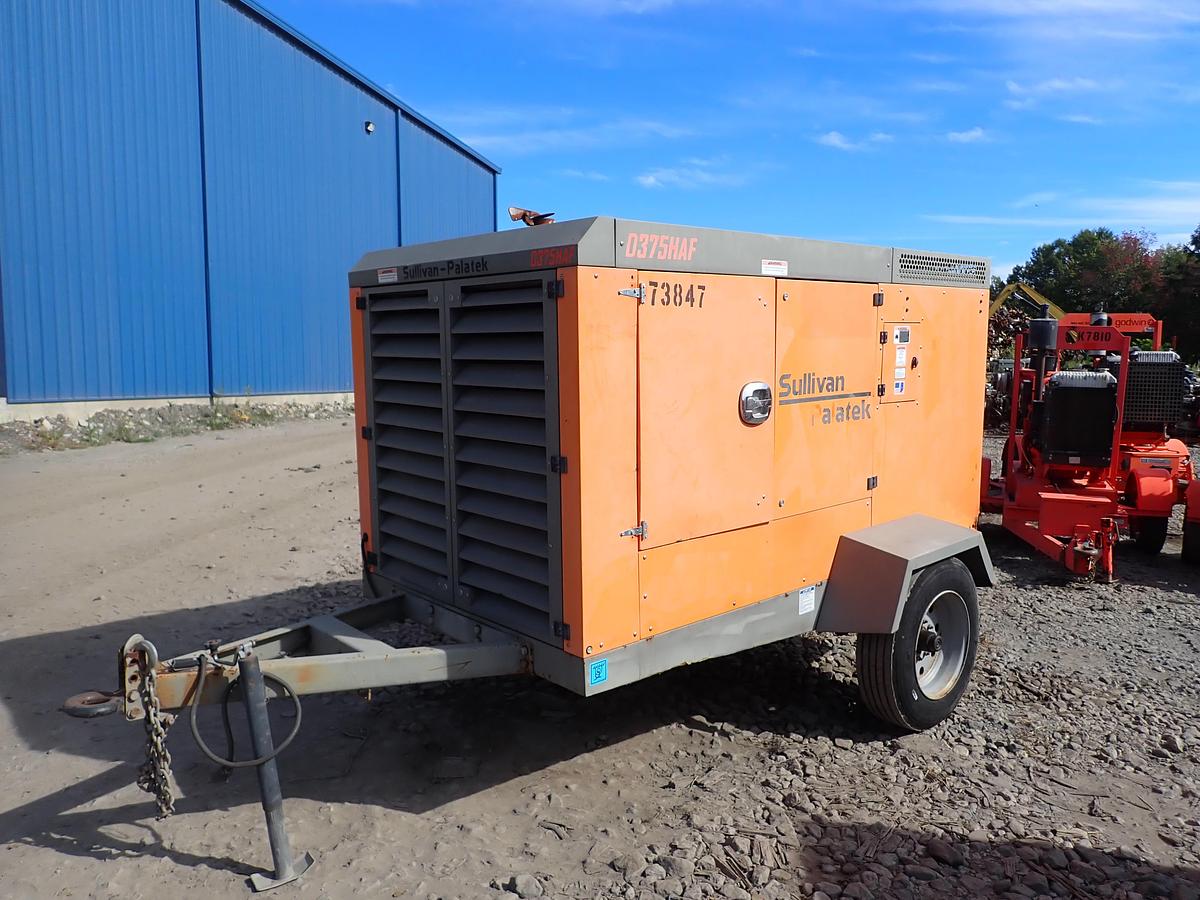 Used 2019 Sullivan Palatek D375PHJD4AF 375 CFM Air Compressor