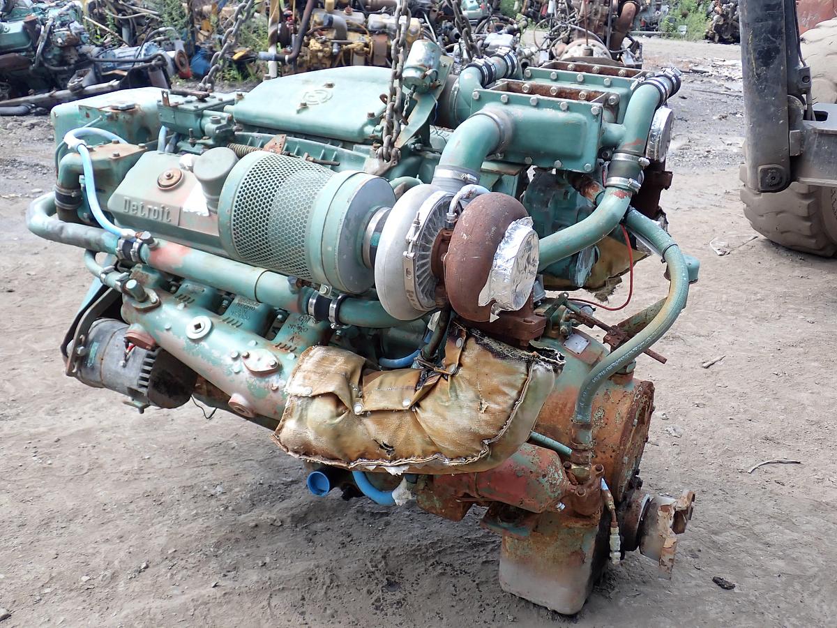 Used Detroit Diesel 8V71TA MARINE Engine 7082-7300 LEFT HAND ROTATION