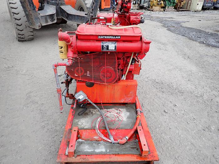 Used 1988 CAT 3208 Industrial Diesel Engine w/ MARINE MANIFOLDS 