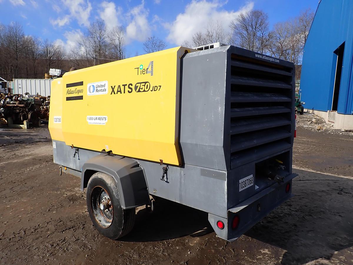 Used 2014 Atlas Copco XATS750JD7 750 CFM Air Compressor 150 PSI!