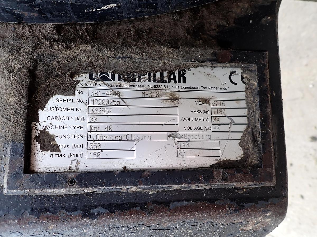 Used 2016 CAT MP318 Multiprocessor Concrete Shear