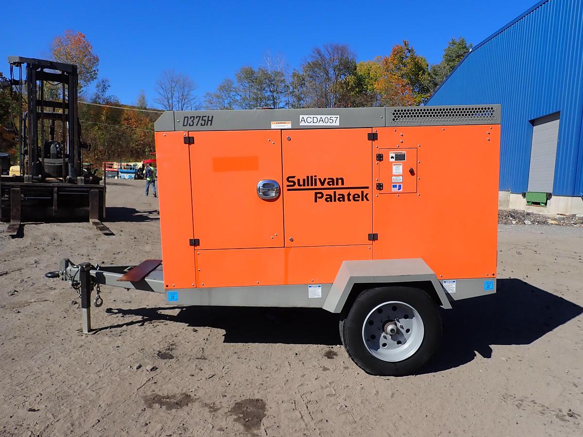 Used 2023 Sullivan Palatek D375PHJD4 375 CFM Air Compressor