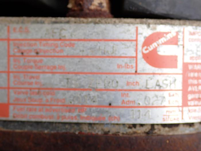 Used 1989 Cummins LTA10-240 Diesel Truck Engine CPL 1224