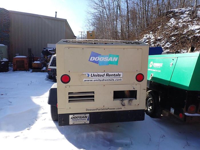 Used 2014 Doosan P425/HP375-T4I Air Compressor 375 CFM 150 PSI VIDEO! Cummins