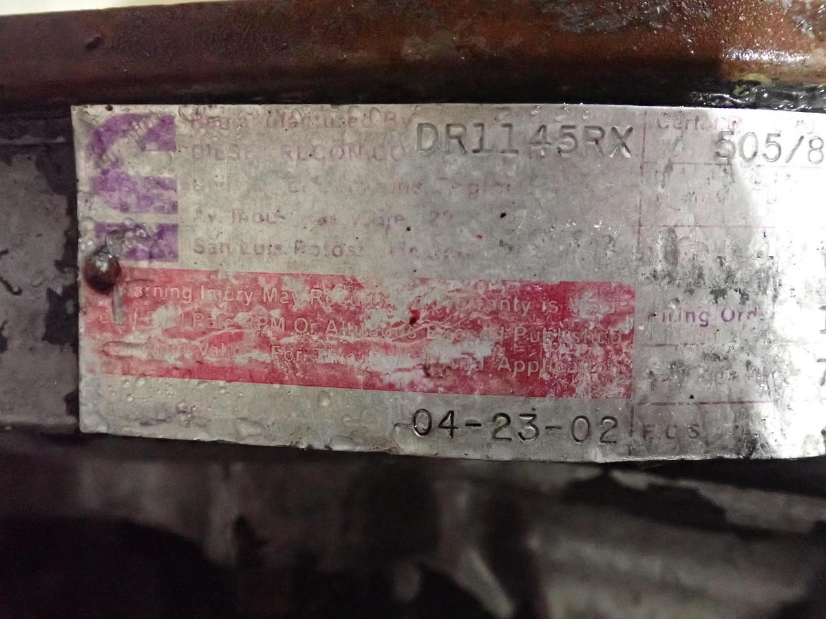 Used 2002 Cummins 6CTA 8.3 Diesel Truck Engine CPL 1566