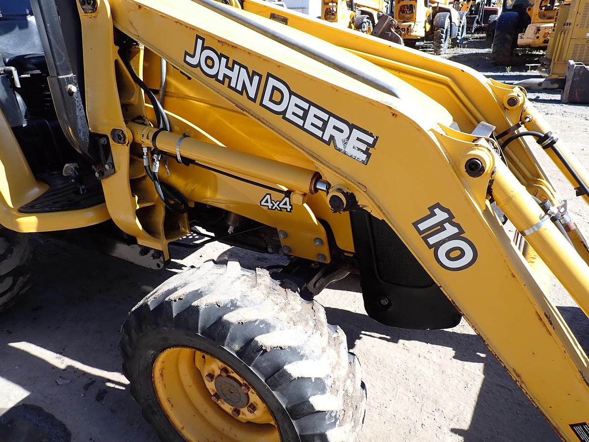 Used 2011 John Deere 110 Loader Backhoe