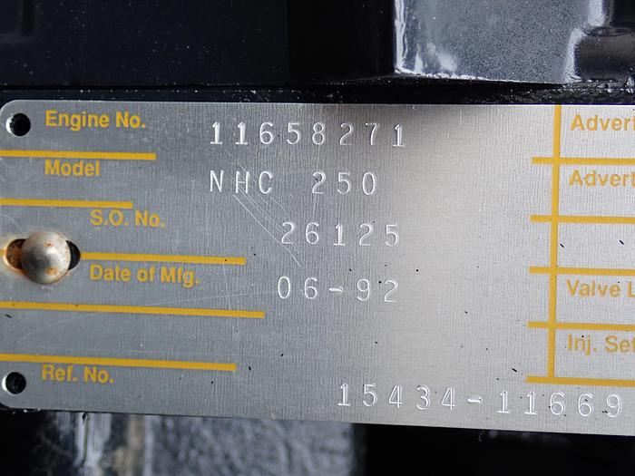 1992 Cummins NHC250 UNUSED Diesel Engine 5 TON MILITARY SURPLUS