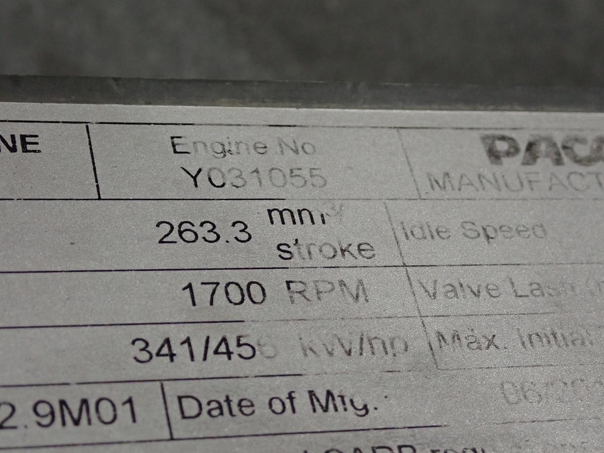 Used 2013 Paccar MX13 Turbo Diesel Engine 485 HP