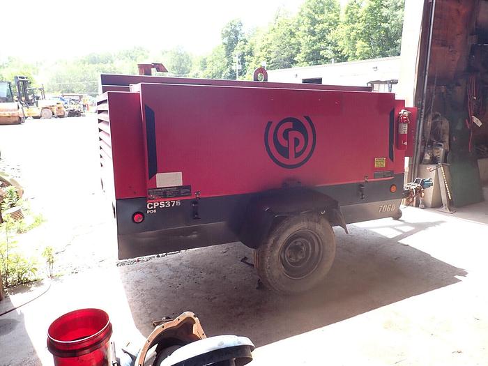 Used 2012 Chicago Pneumatic CPS375 375 CFM Air Compressor LOW HOURS! VIDEO! Trailer