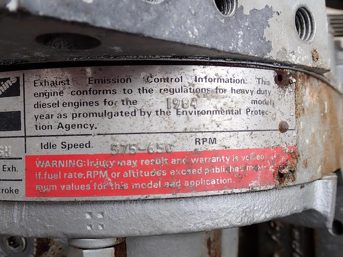 Refurbished 1984 Cummins NTC-240 Small Cam 855 Diesel Engine