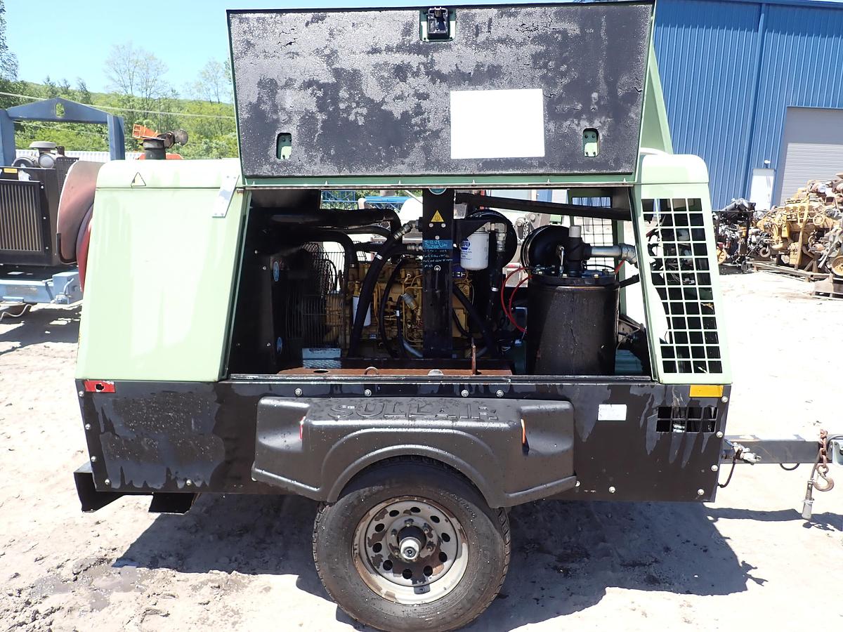 Used 2012 Sullair 375CA3 375 CFM Air Compressor CAT DIESEL