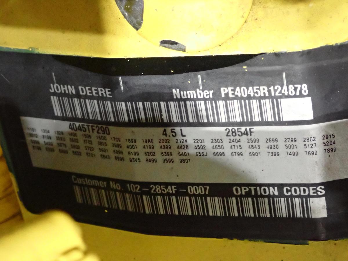 Used 2017 John Deere 4045TF290 Diesel Power Unit
