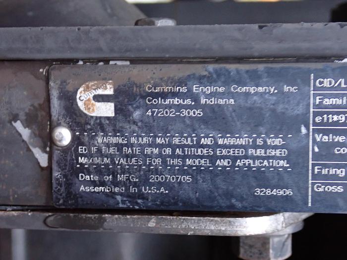 Used 2007 Cummins B4.5T Diesel Engine Power Unit QSB 4.5