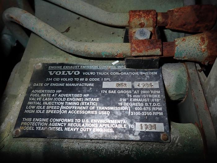 Used 1984 Volvo TD60B Truck Engine