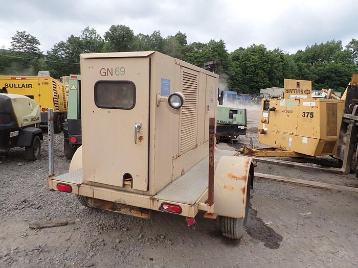 Used Jet Electric EZ50 50 KW Generator VIDEO! Genset Trailer Towable Yanmar Diesel