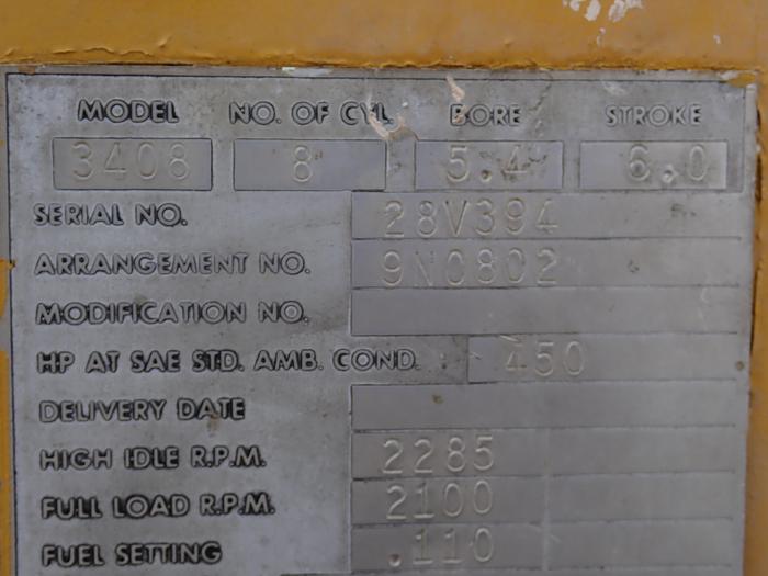 Used 1976 CAT 3408 Truck Engine 9N0802