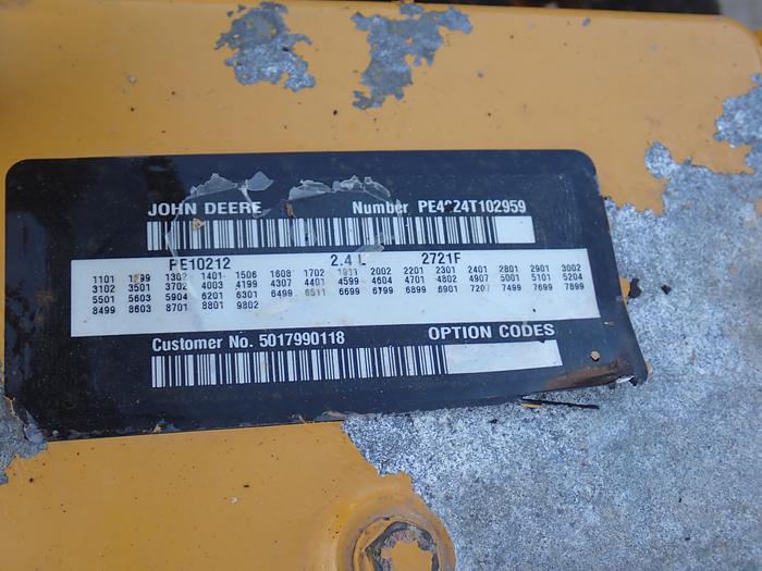 Used 2006 John Deere 4024TF270 Diesel Engine