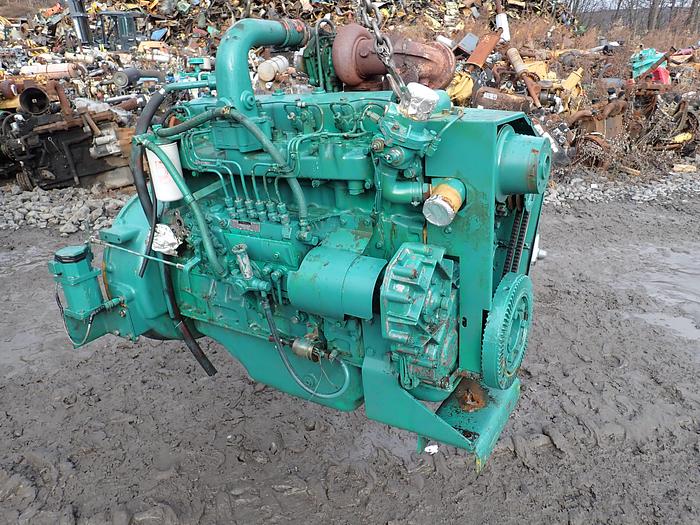 Used Komatsu S6D105-1 Turbo Diesel Engine LOW HOURS! Onan 0665T