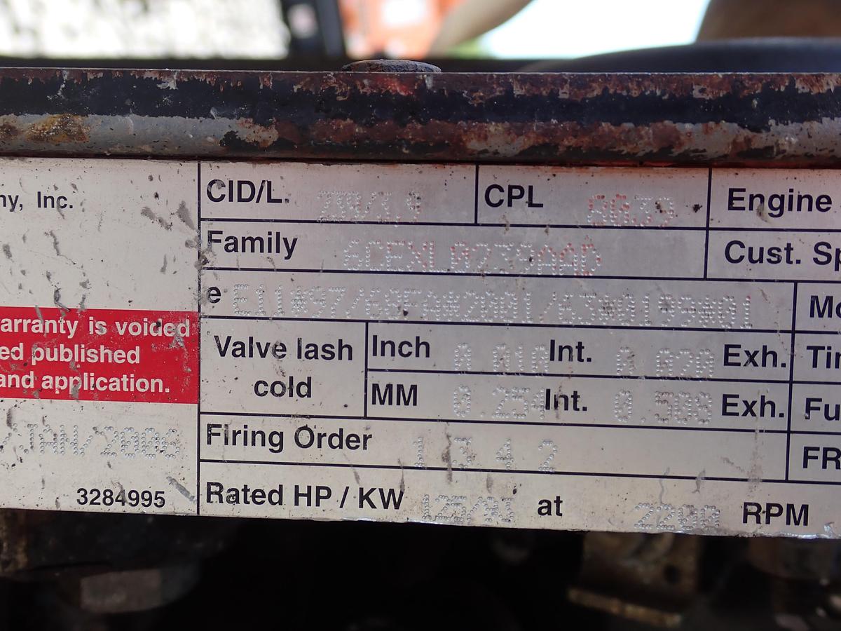 Used 2006 Cummins B3.9C 125 Turbo Diesel Engine CPL 8039