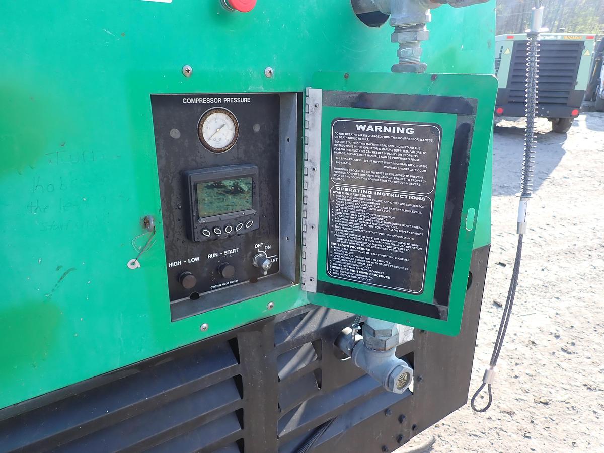 Used 2016 Sullivan Palatek D375PDCU 375 CFM Air Compressor