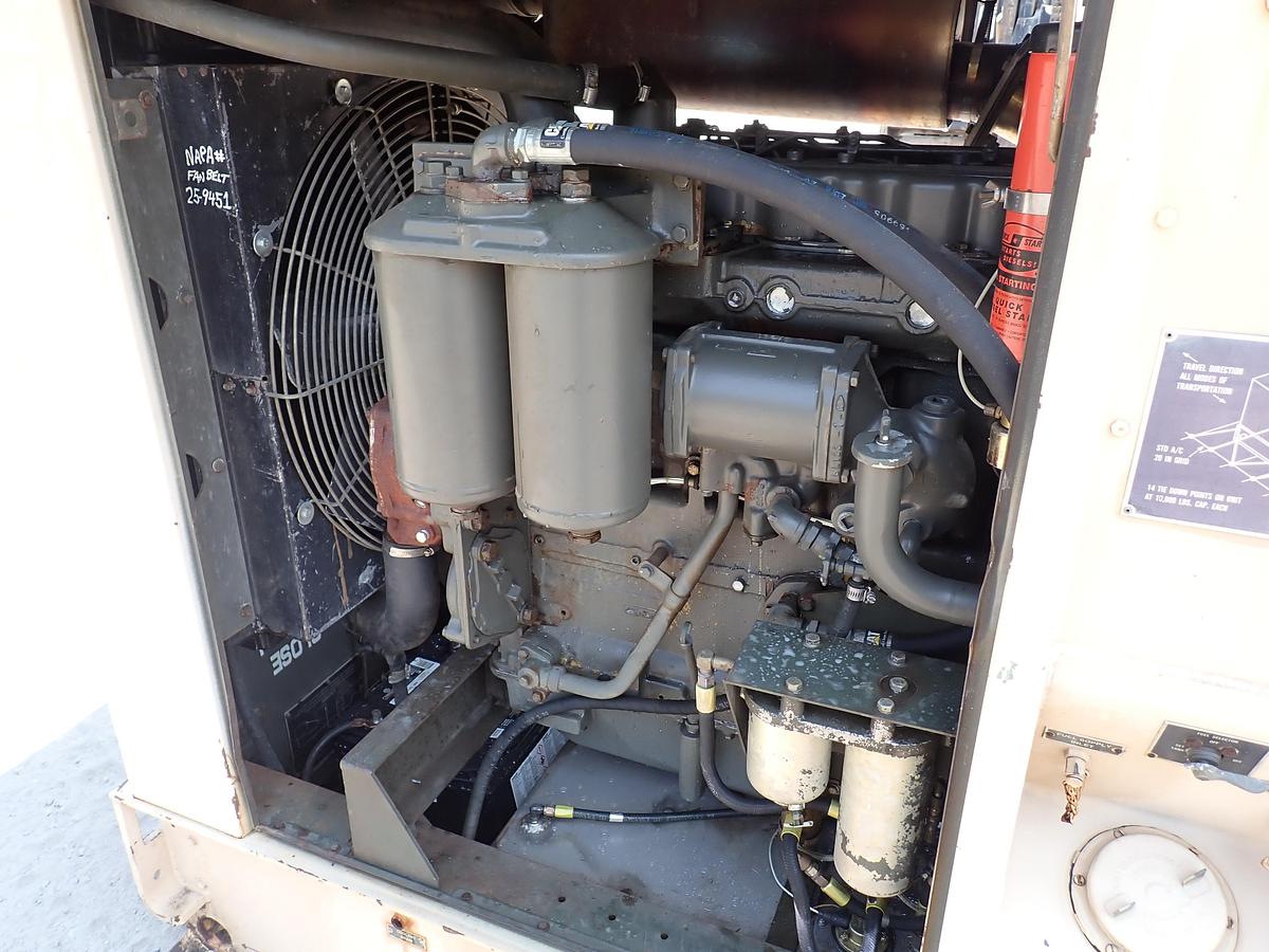 Used 1990 Libby MEP007B 100 KW Diesel Generator GOV'T SURPLUS