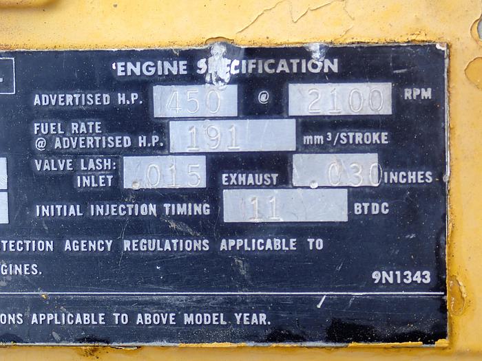 Used 1976 CAT 3408 Truck Engine 9N0802