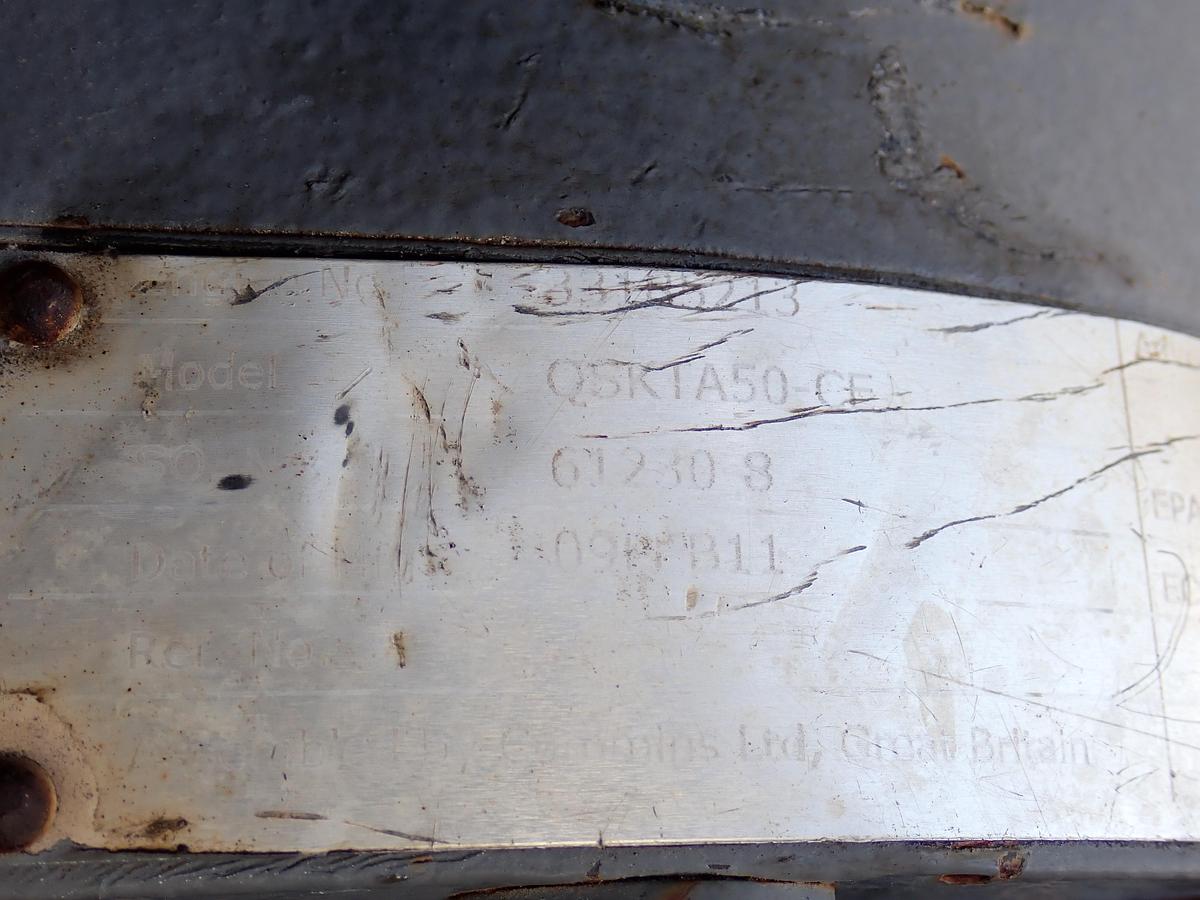 Used 2011 Cummins QSK50 Diesel Engine CM850 CPL 3329