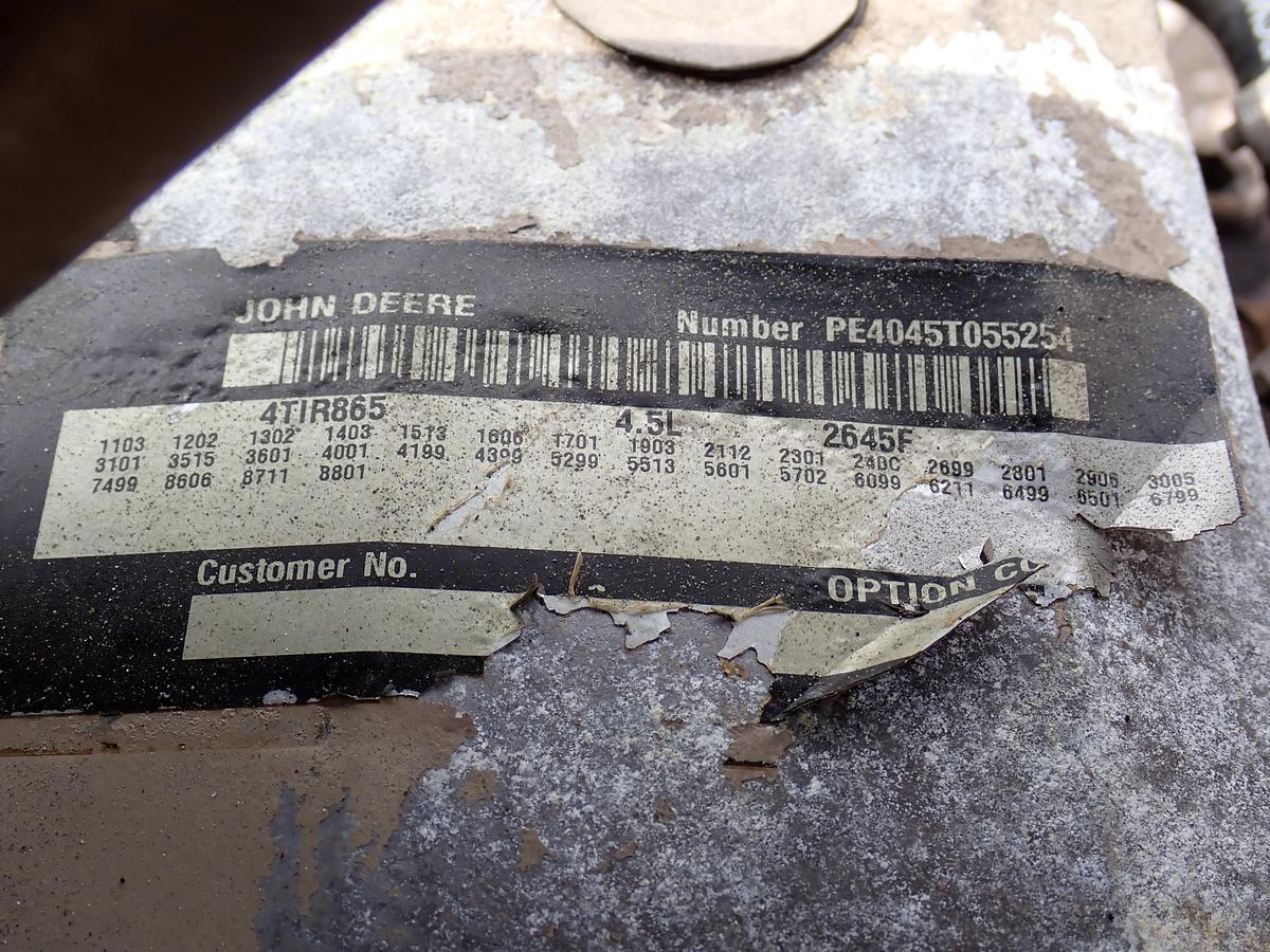 Used 1999 John Deere 4045TF250 Diesel Engine