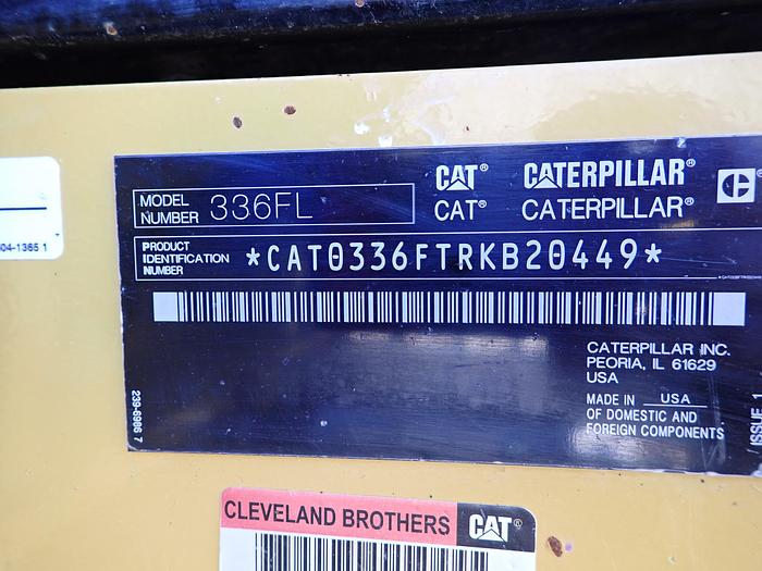 Used 2018 Caterpillar 336FL Excavator 
