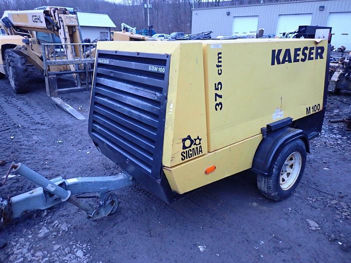 Used 2009 Kaeser M100 375 CFM Air Compressor VIDEO! Kubota Diesel Towable