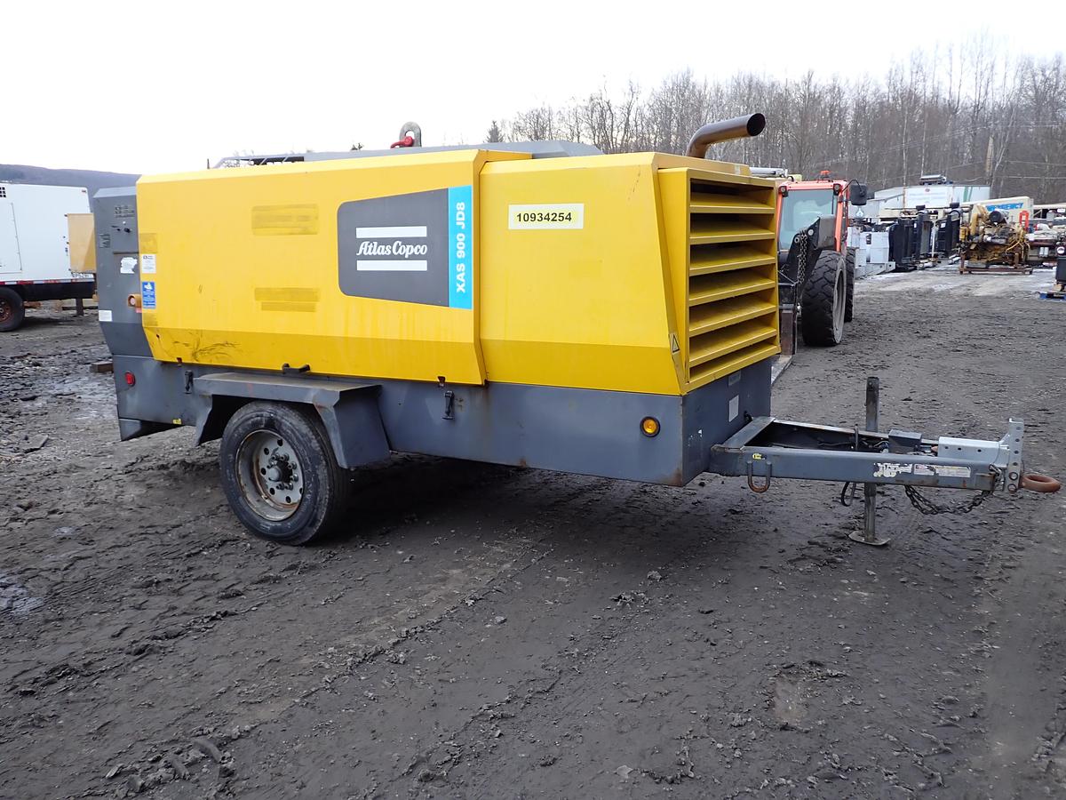 Used 2019 Atlas Copco XAS900 JD8 Air Compressor 150 PSI
