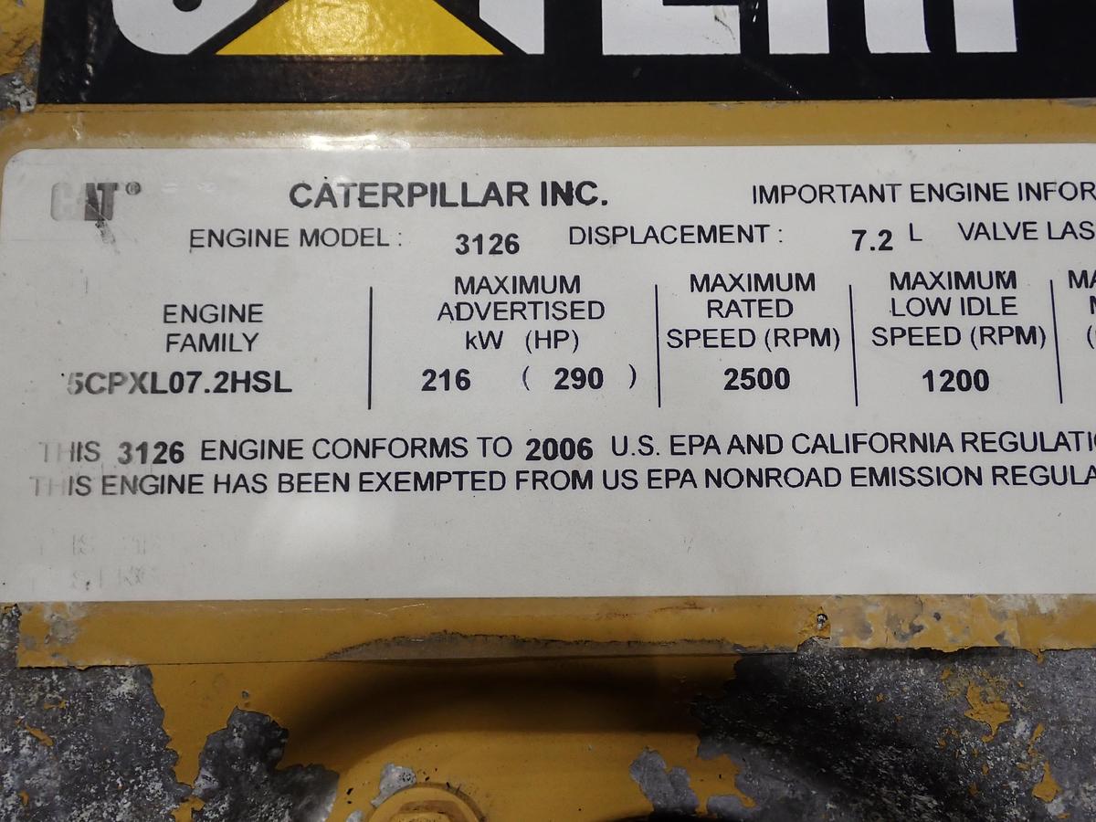 Used 2006 CAT 3126B Diesel Engine A/R 211-9442