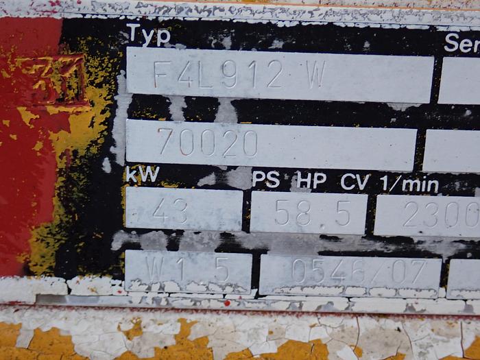 Used DEUTZ F4L912 Diesel Engine