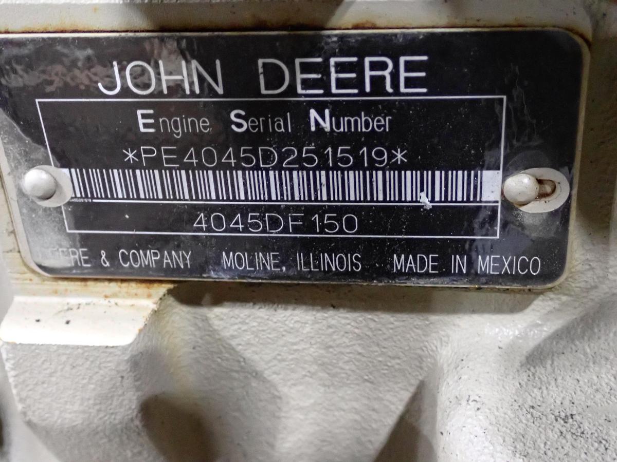 Used 2003 John Deere 4045DF150 Diesel Engine 594 HOURS!