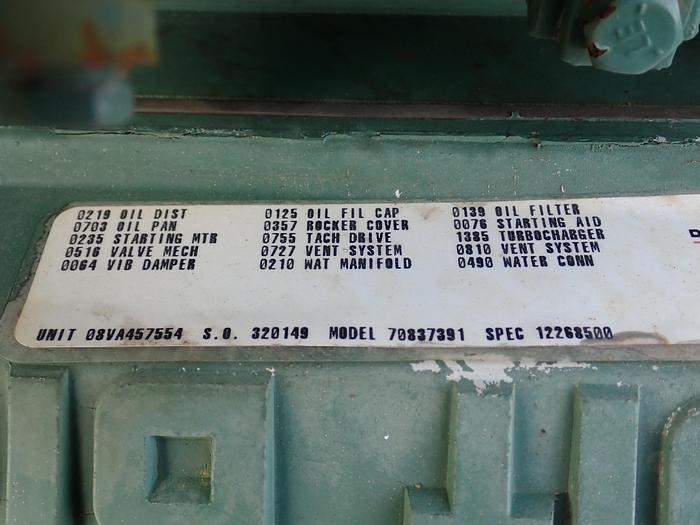 Used Detroit Diesel 8V71T MILITARY Engine 440 HP UNUSED SURPLUS