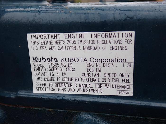 Used 2005 Kubota V1505-BG-ES Diesel Engine