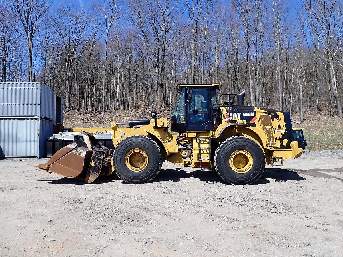 Used 2019 CAT 966M Wheel Loader Q/C & FORKS