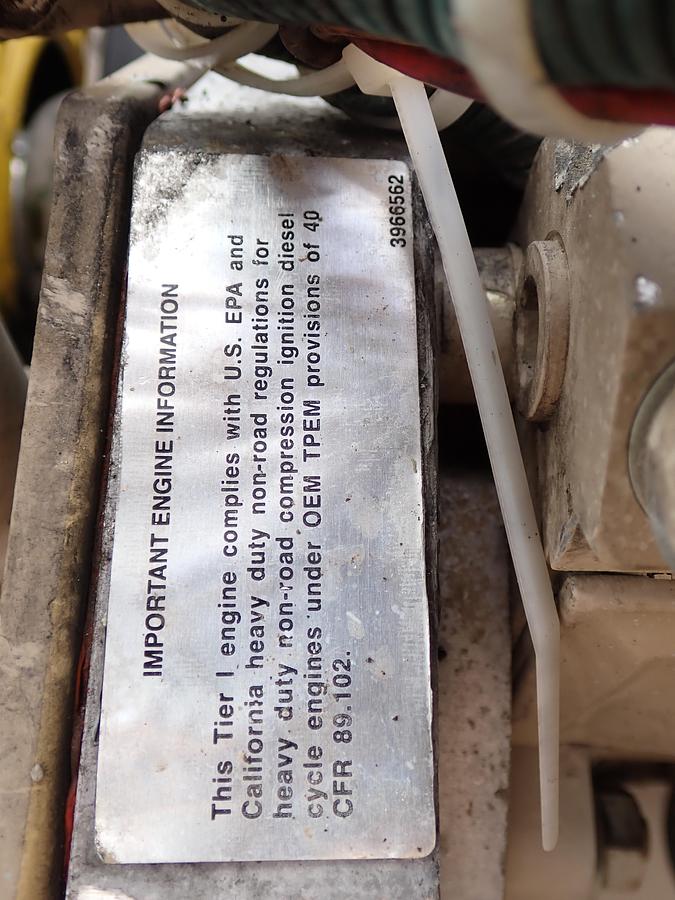 Used 2004 Cummins B3.9C 4BT Turbo Diesel Engine CPL 2808